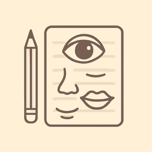 Facial Features Practice Sheets